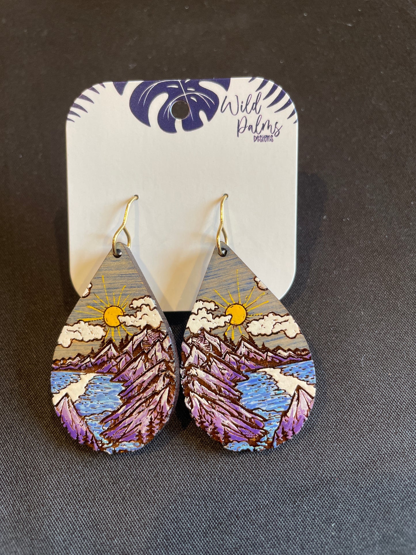 Mountain River Drop Dangle Earrings