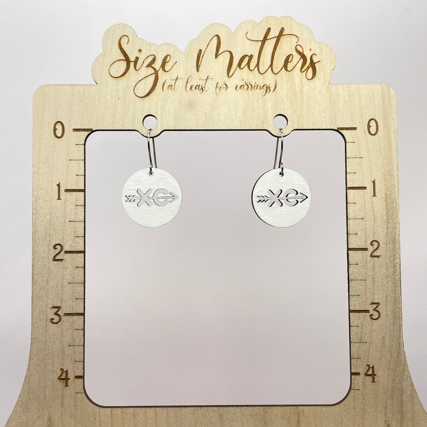 Cross Country White Drop Dangle Earrings