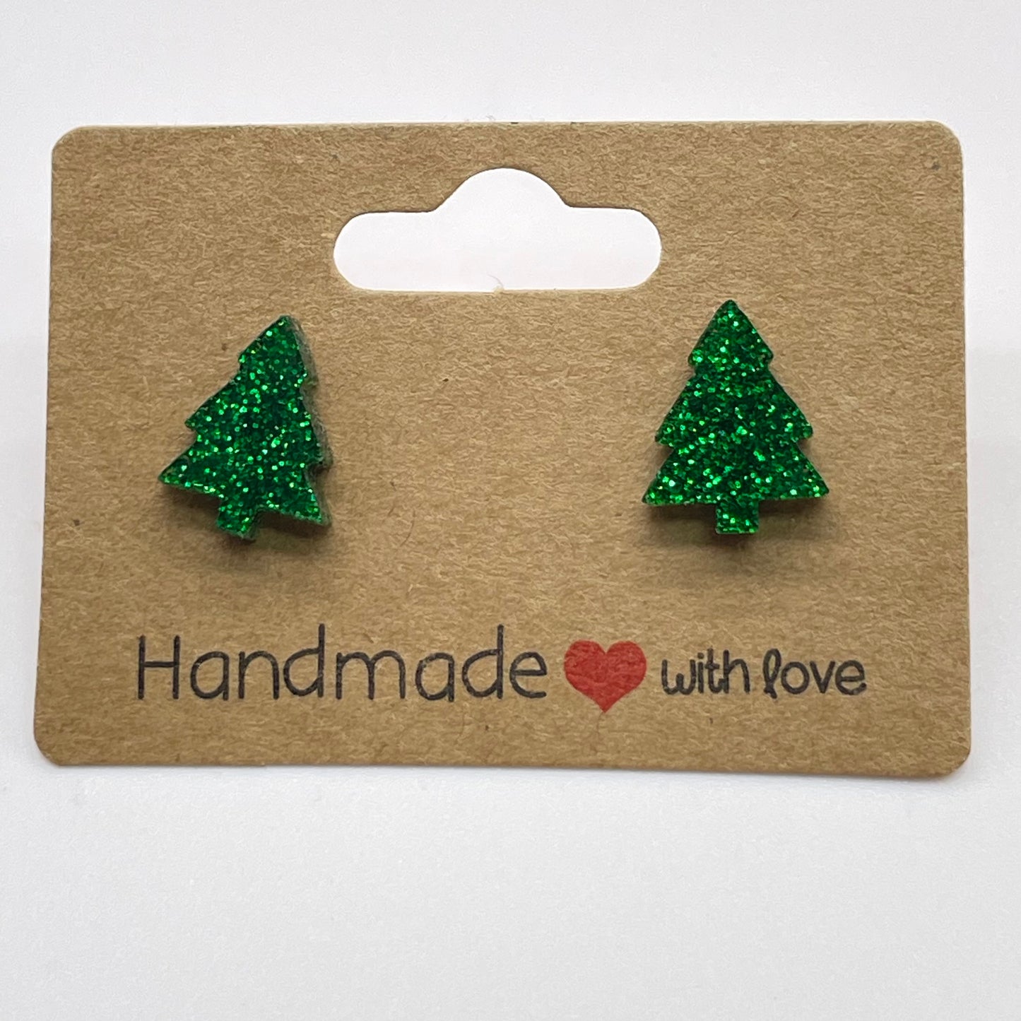 Acrylic Tree Stud Earrings