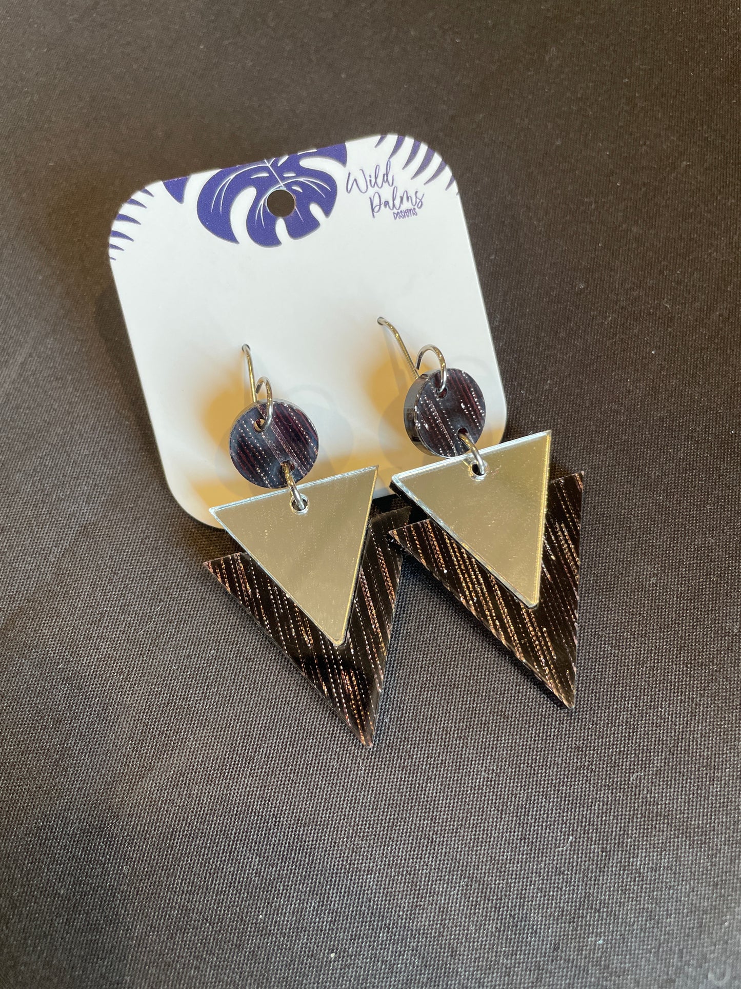 Mirrored Triangle Drop Dangle Earrings