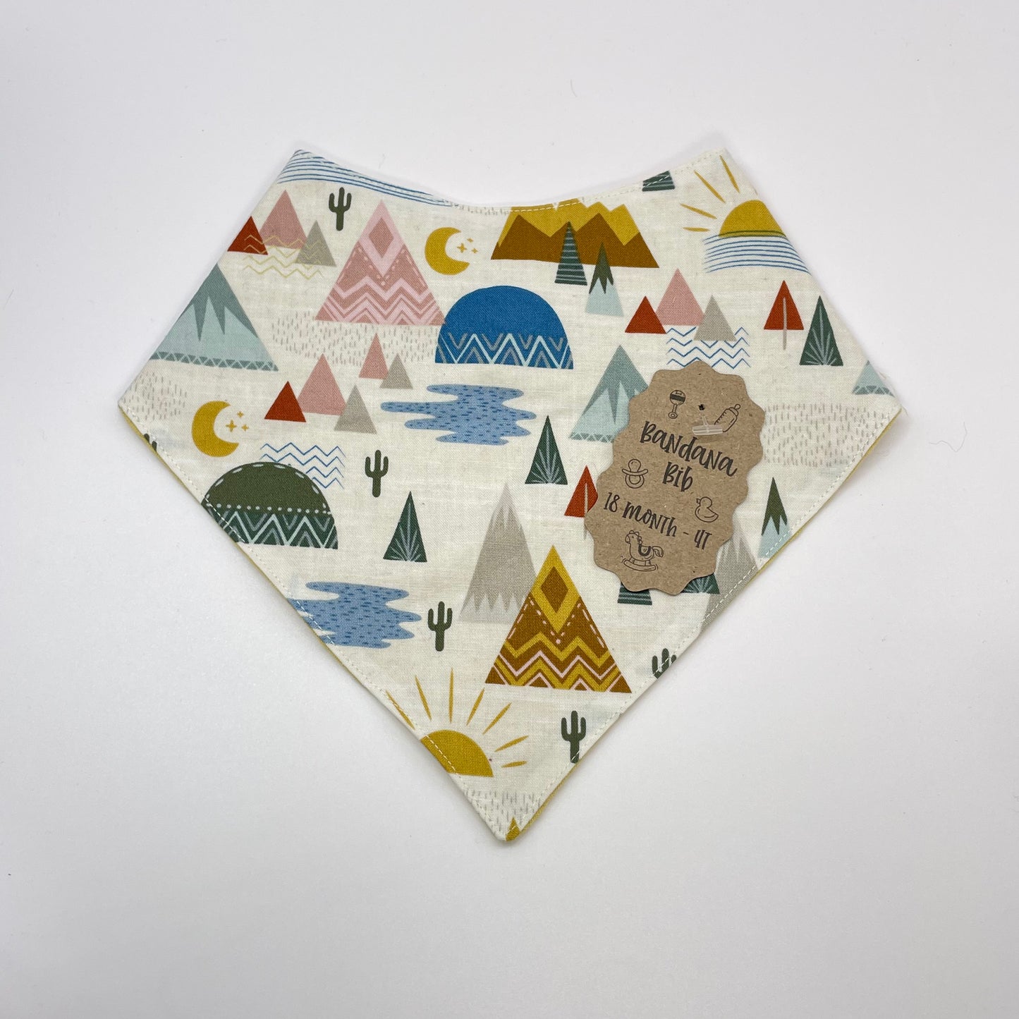 Desert Mountain Baby Bib