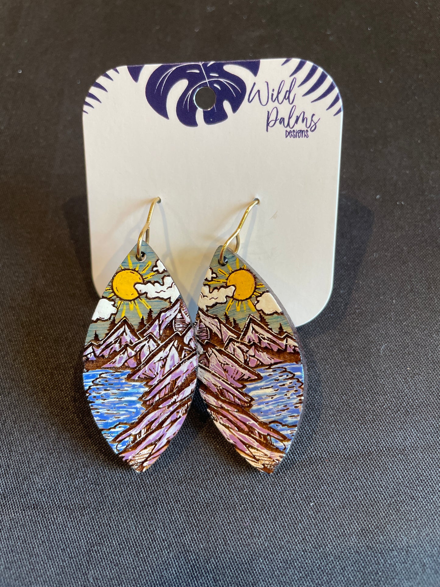 Mountain River Drop Dangle Earrings