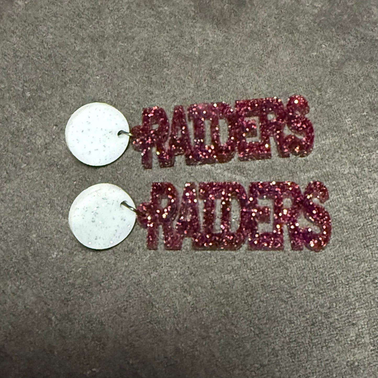 Raiders Stud Dangle Earrings