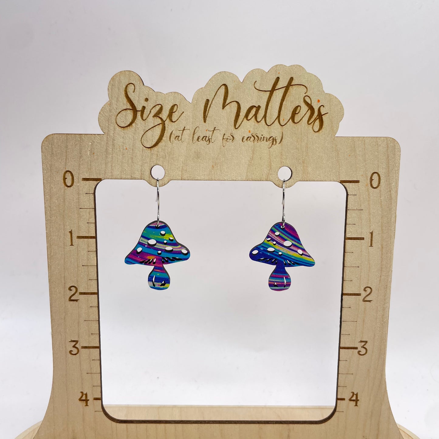 Groovier Mushroom Acrylic Drop Dangle Earrings