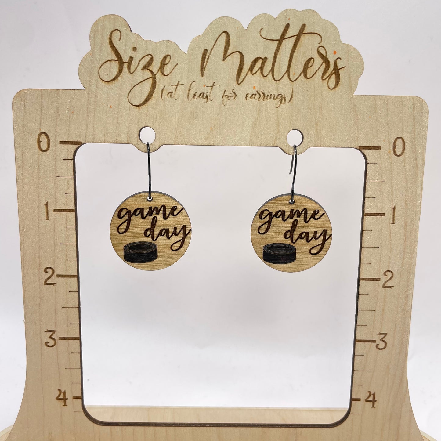 Hockey Game Day Drop Dangle Earrings