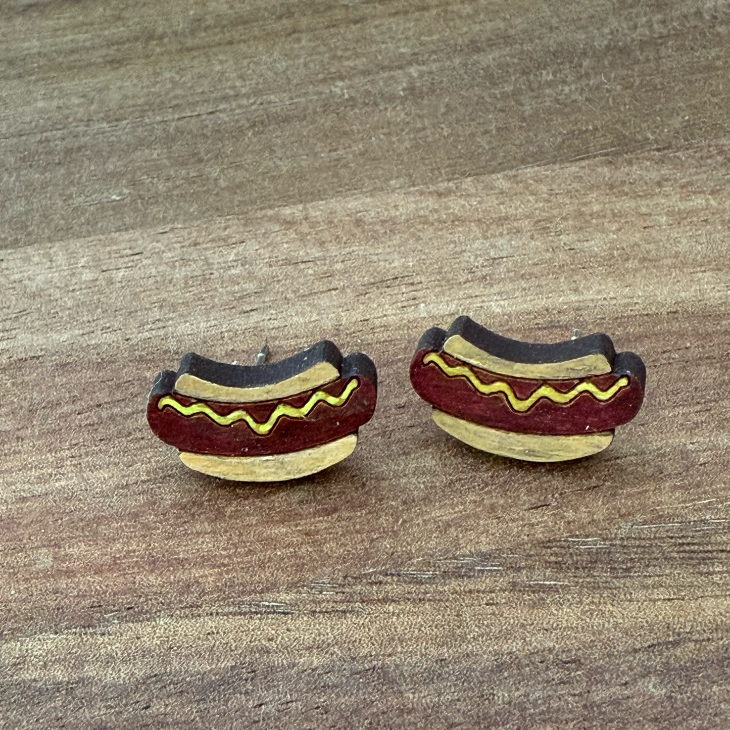 Hot Dog Stud Earrings