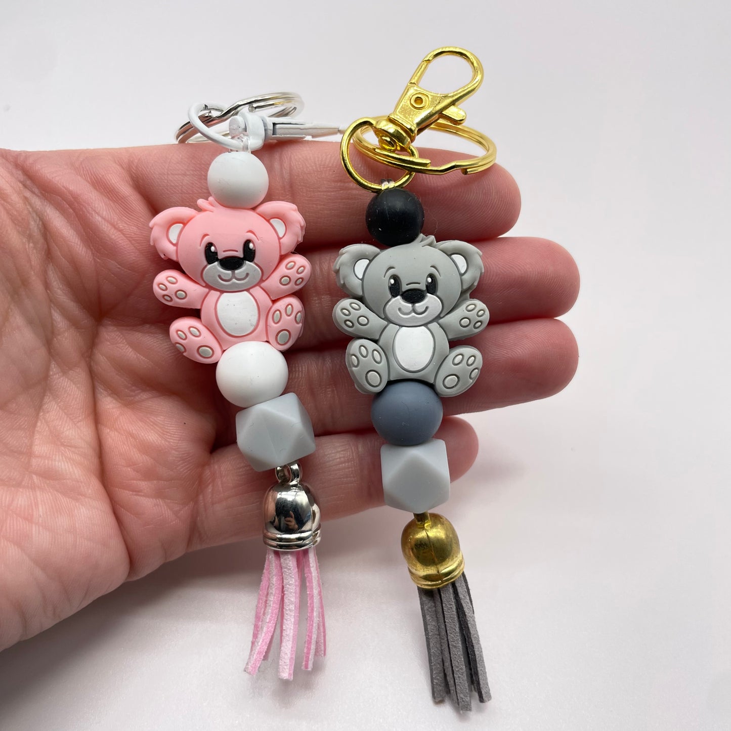Bear Body Silicone Bead Zipper Pull