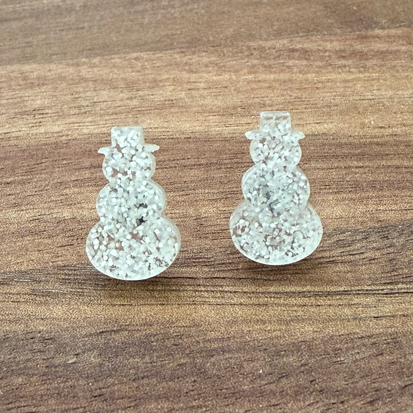Snowman Acrylic Stud Earrings