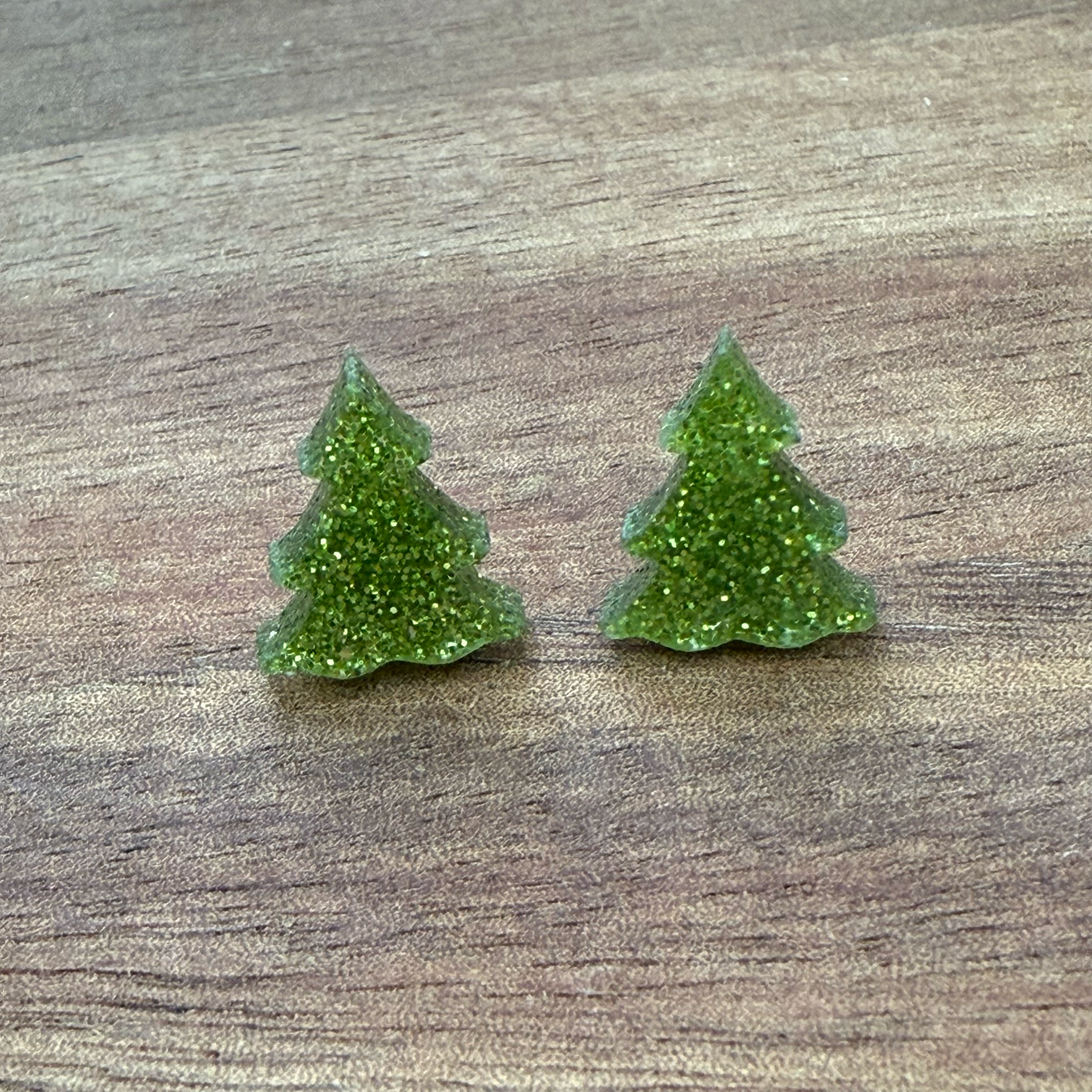 Acrylic Tree Stud Earrings
