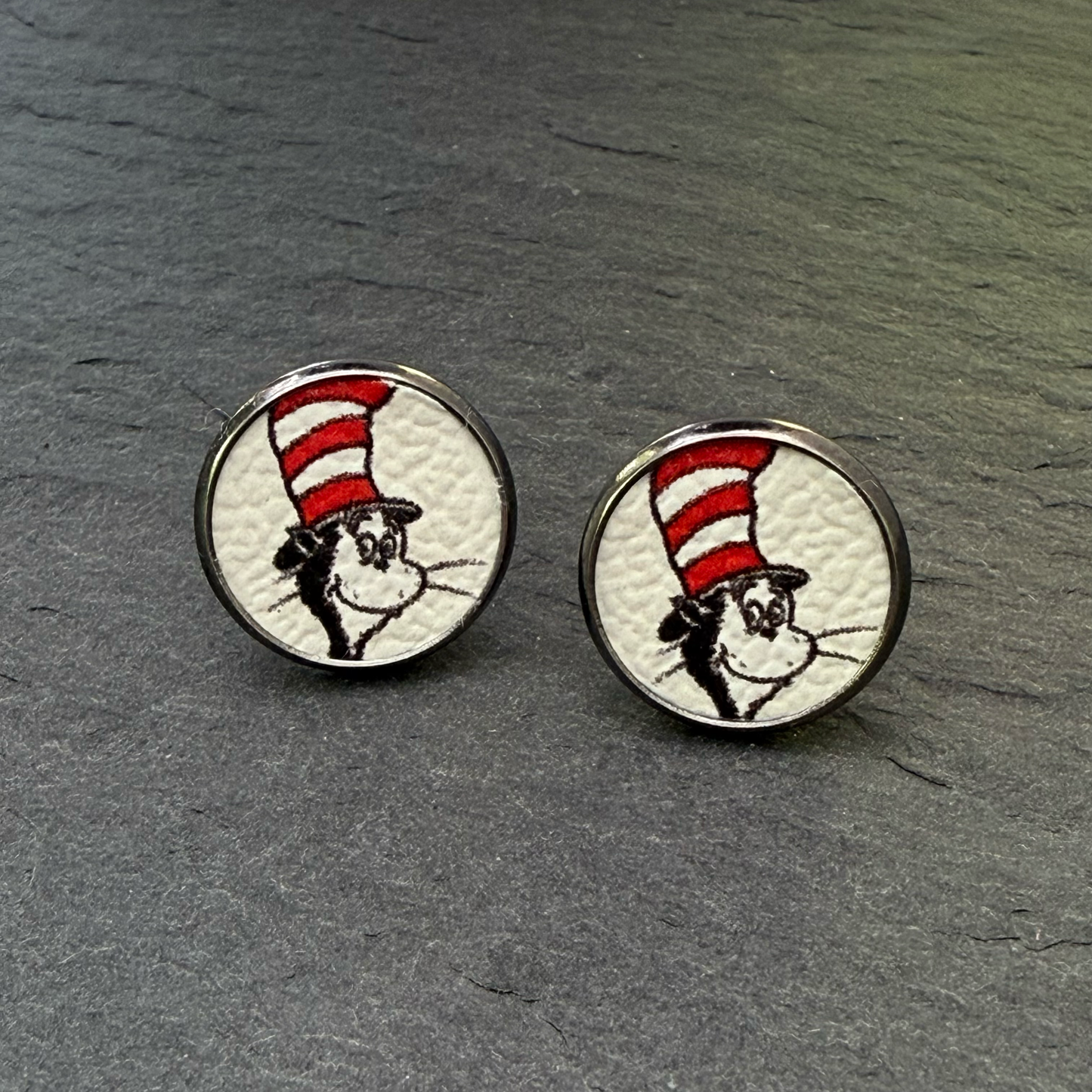 Dr. Suess Circle Stud Earrings