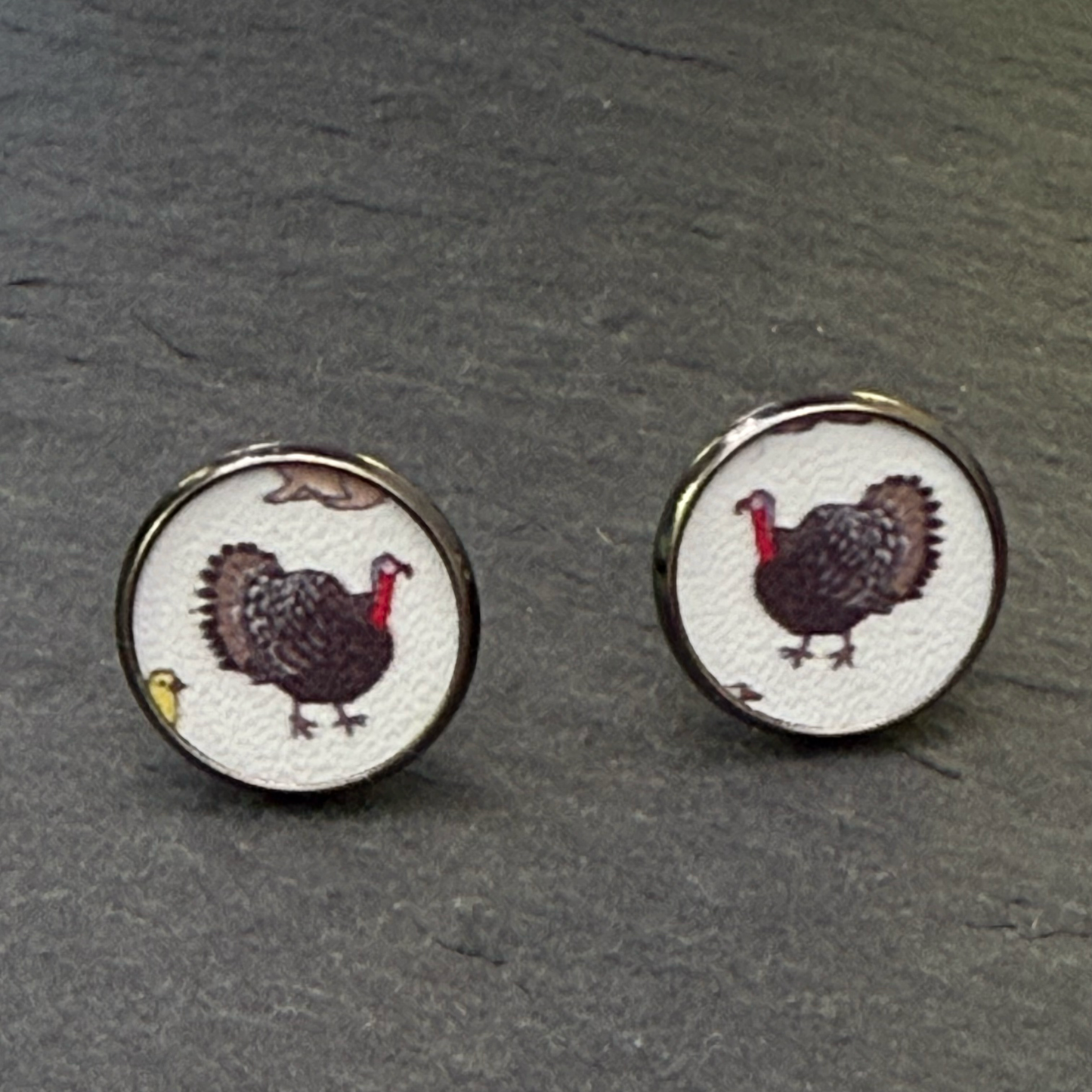 Turkey Circle Stud Earrings