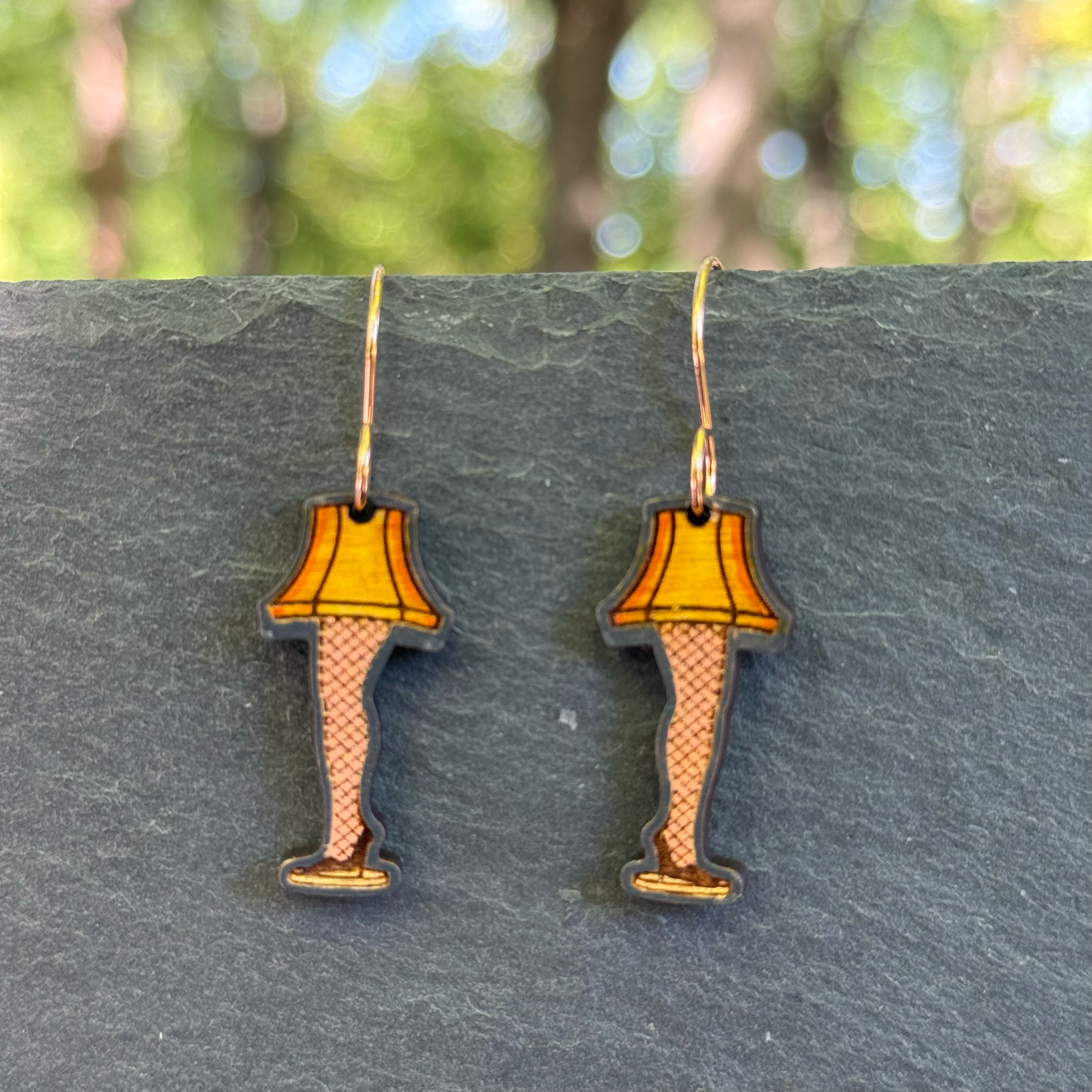 Leg Lamp Drop Dangle Earrings