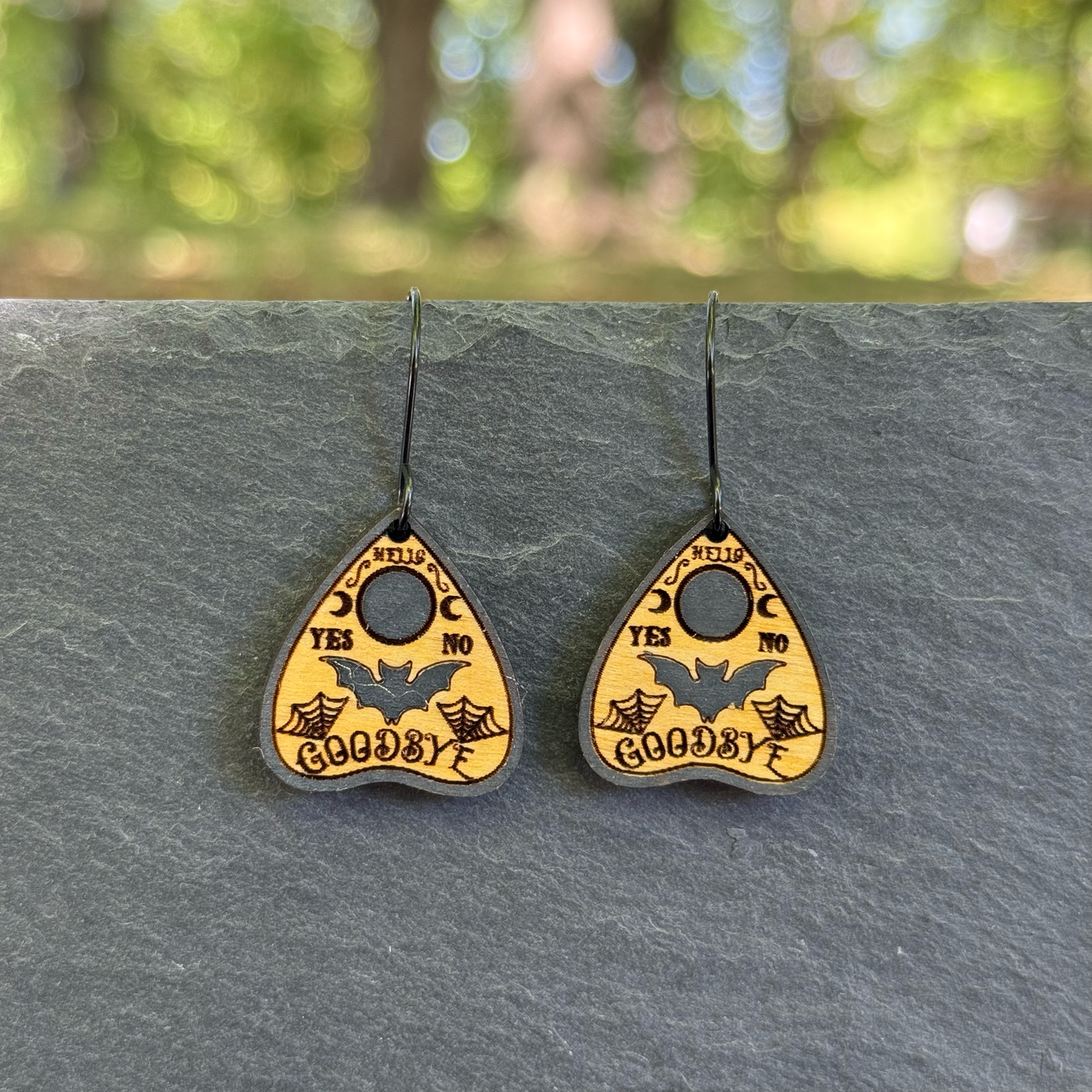 Ouija Planchette Drop Dangle Earrings