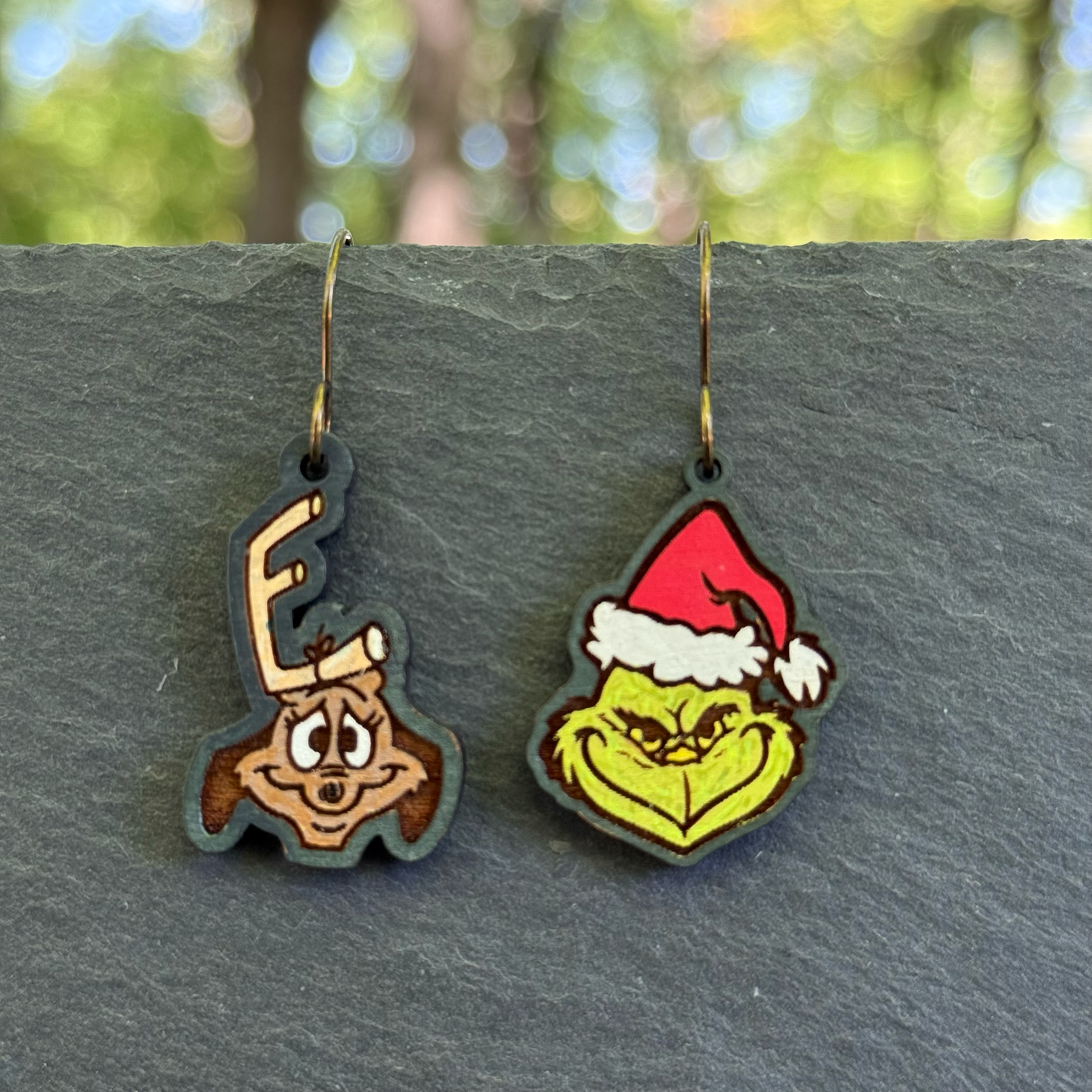 Grinch + Max Drop Dangle Earrings