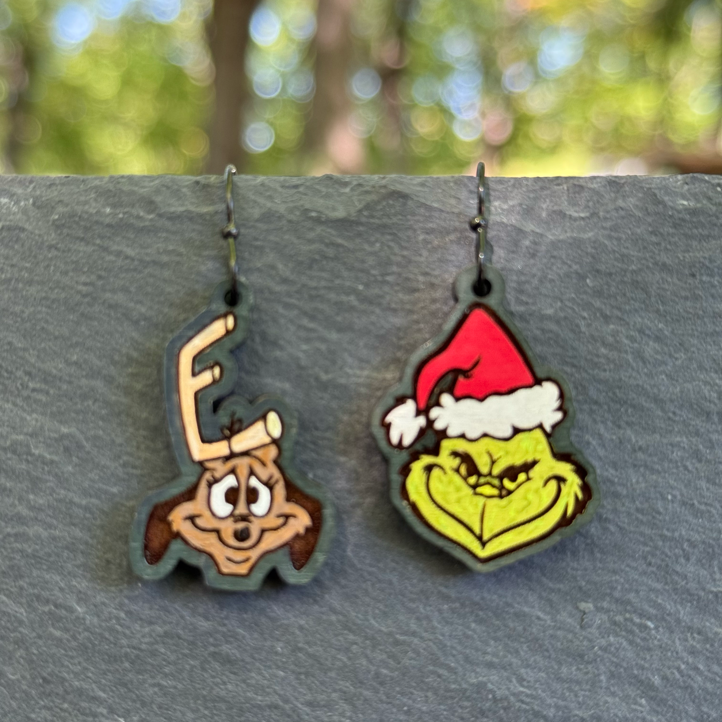 Grinch + Max Drop Dangle Earrings