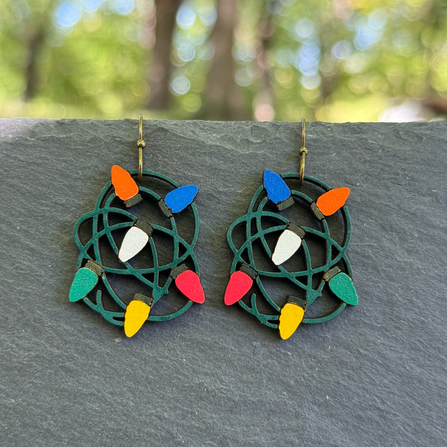 Christmas Light Tangles Drop Dangle Earrings