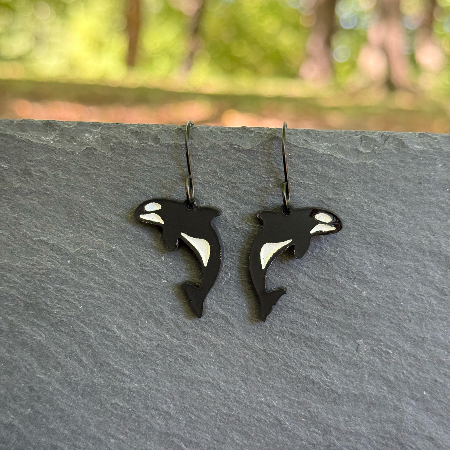 Killer Whale Acrylic Drop Dangle Earrings