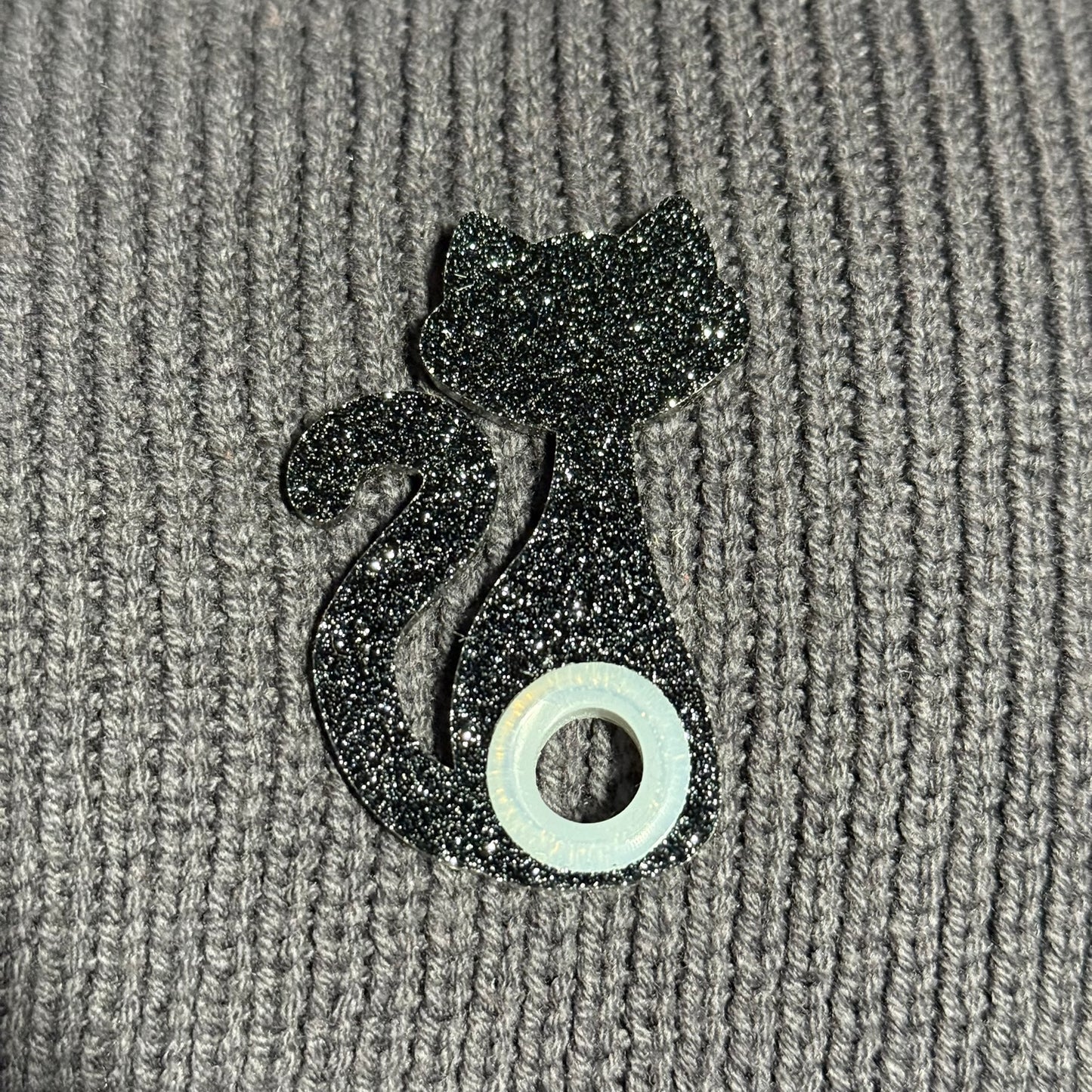 Black Cat Straw Topper