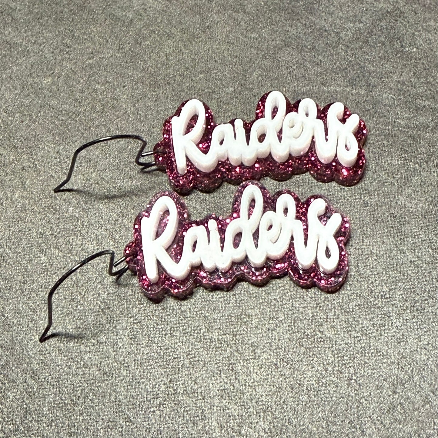Raiders Drop Dangle Earrings