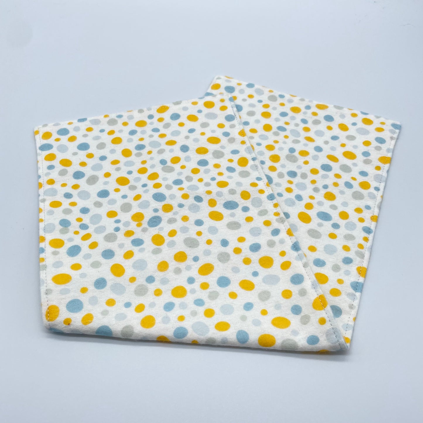 Blue & Yellow Dots Burp Cloth