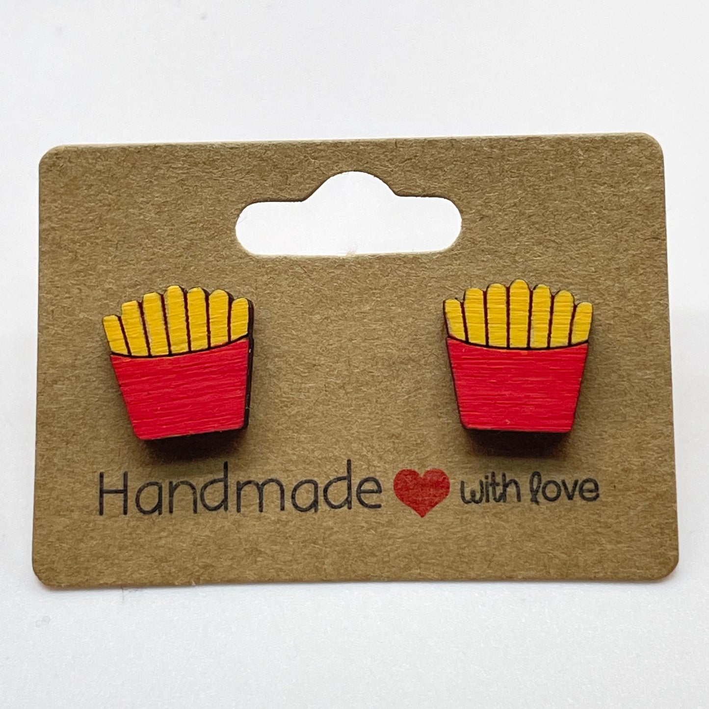 French Fries Large Stud Earrings