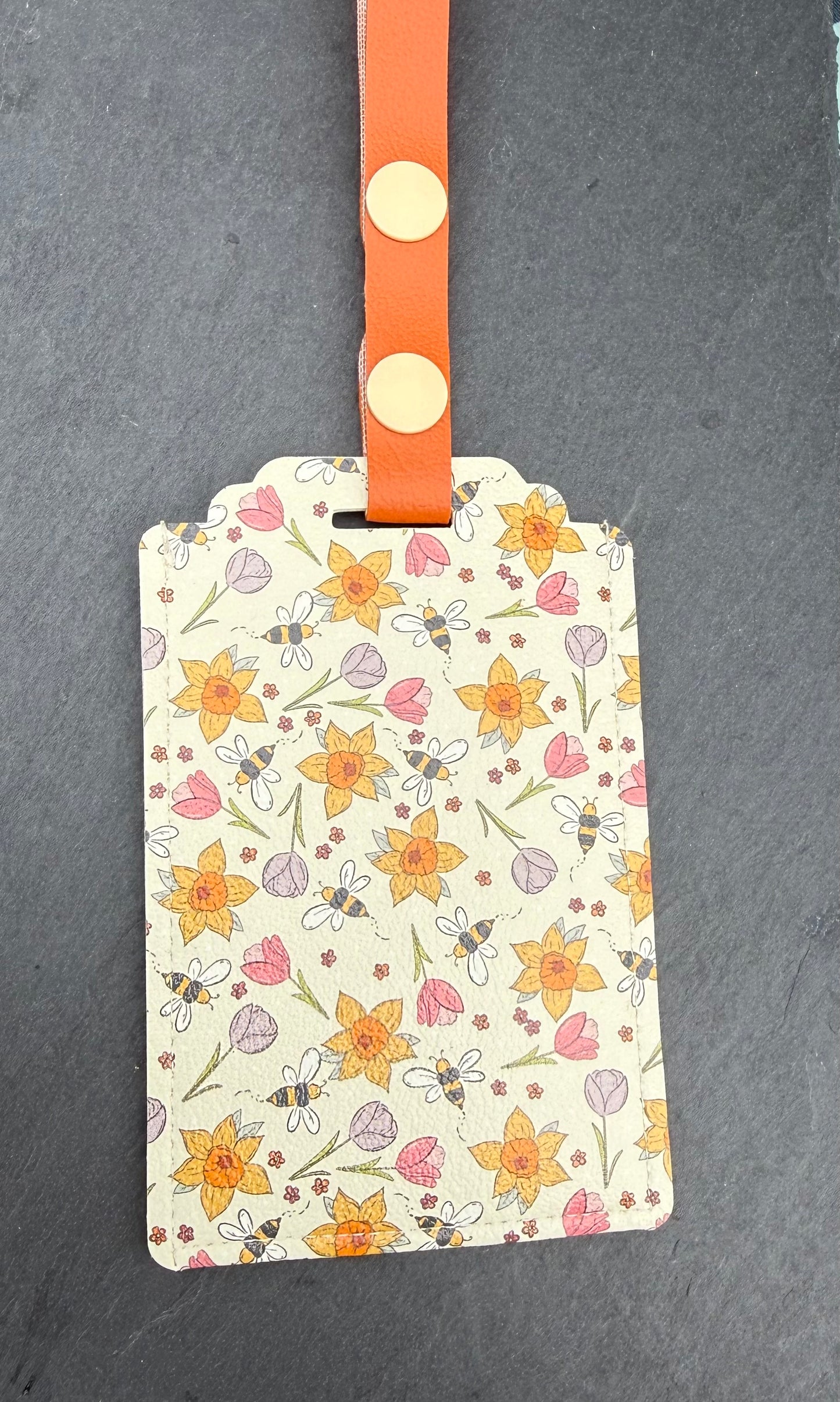 Flowers & Bees Luggage Tag