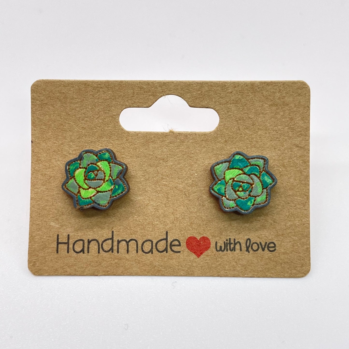 Succulent Stud Earrings