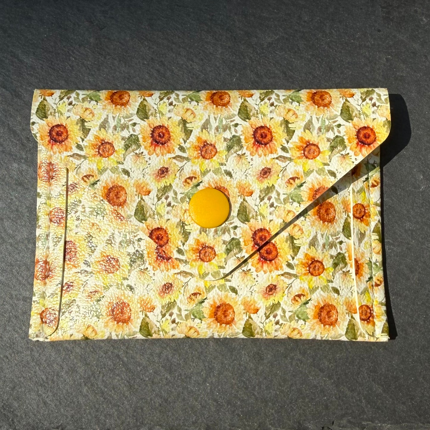 Watercolor Sunflowers Card Wallet