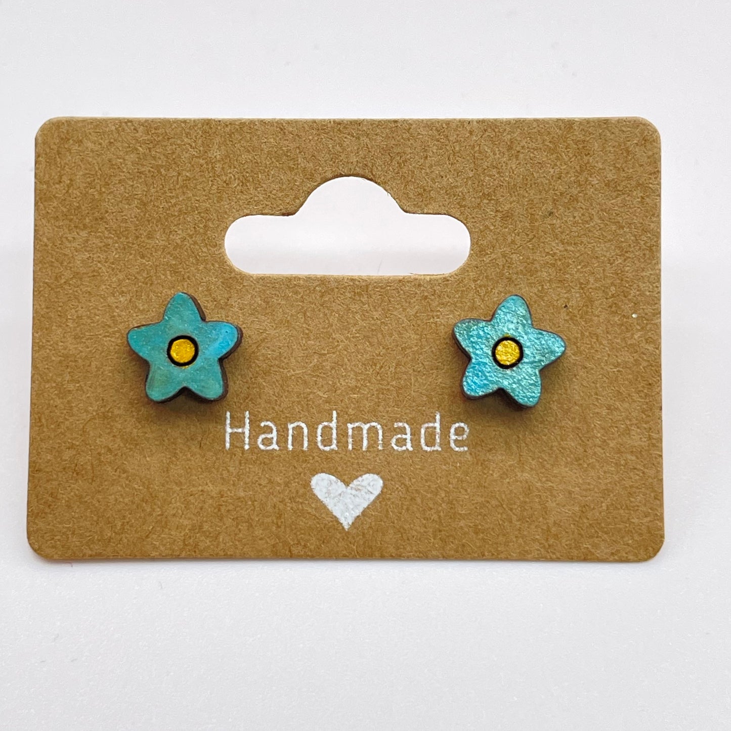 Smooth Tip Flower Stud Earrings