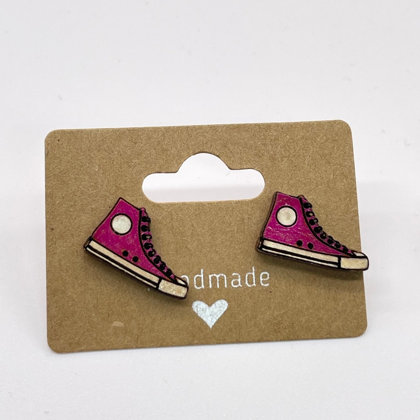 Hightop Tennis Shoe (Small) Stud Earrings