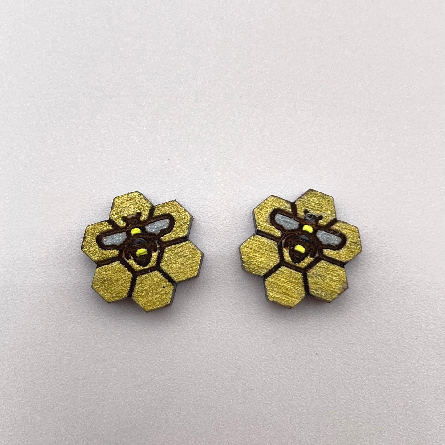 Beehive Stud Earrings