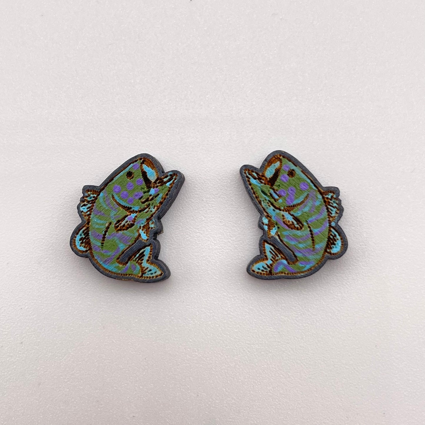 Floppy Fish Stud Earrings
