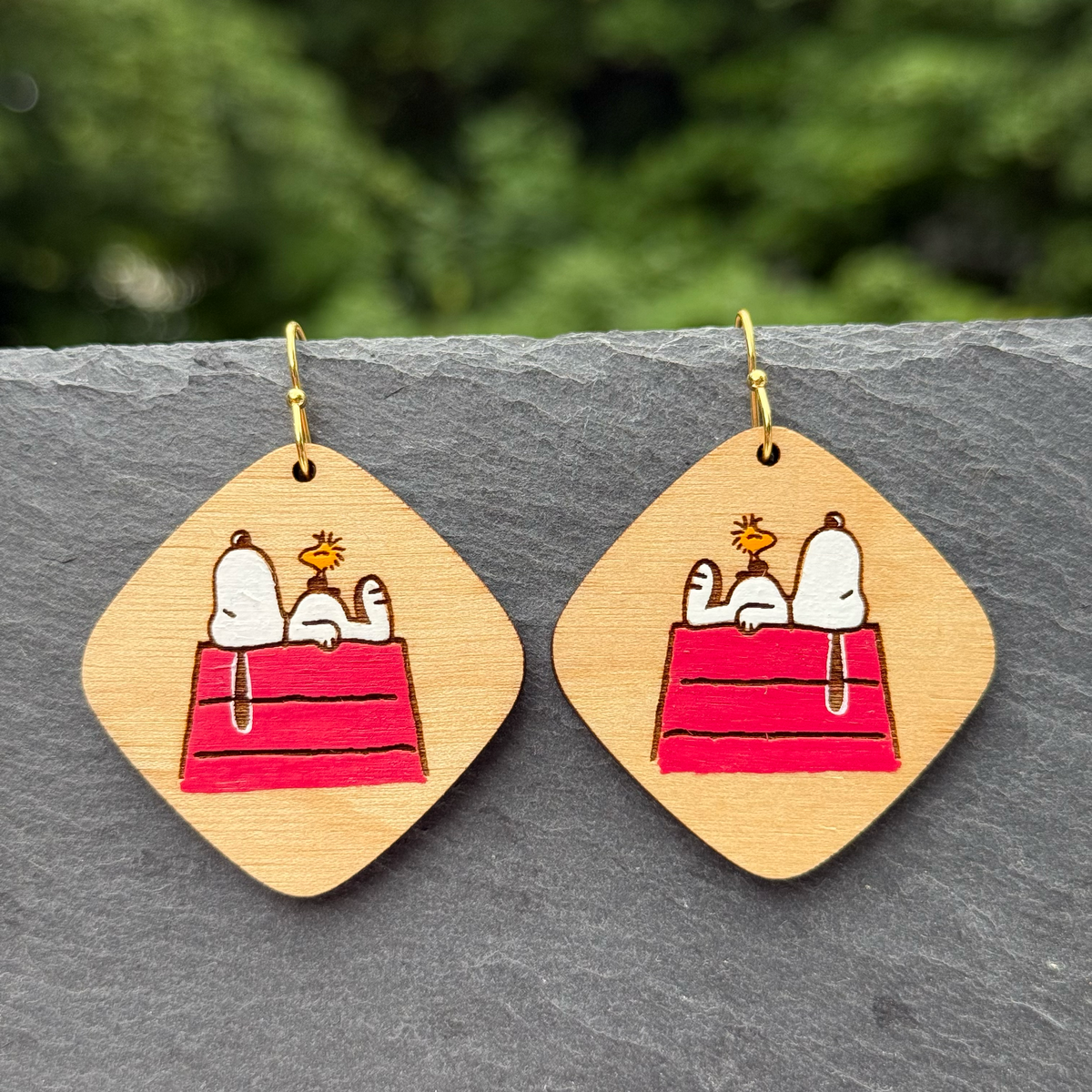 Snoopy Christmas Drop Dangle Earrings
