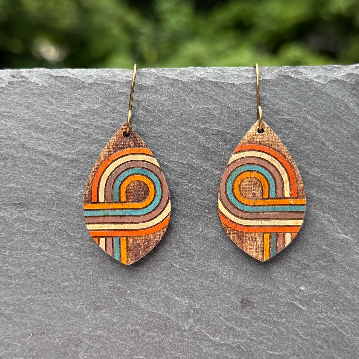 Retro Loop Drop Dangle Earrings