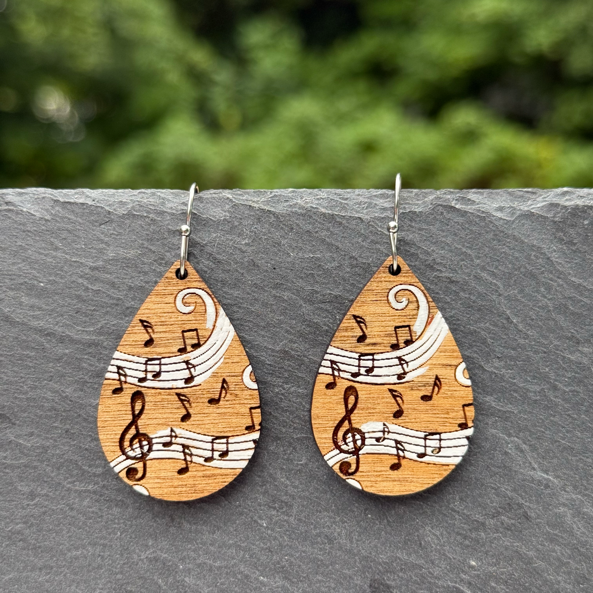 Music Teardrop Dangle Earrings