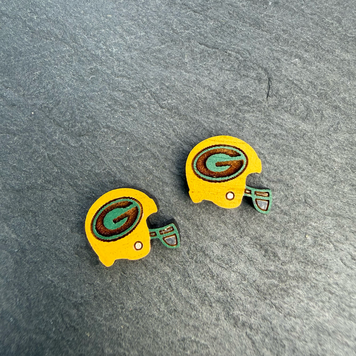 GB Packer Helmet Stud Earrings