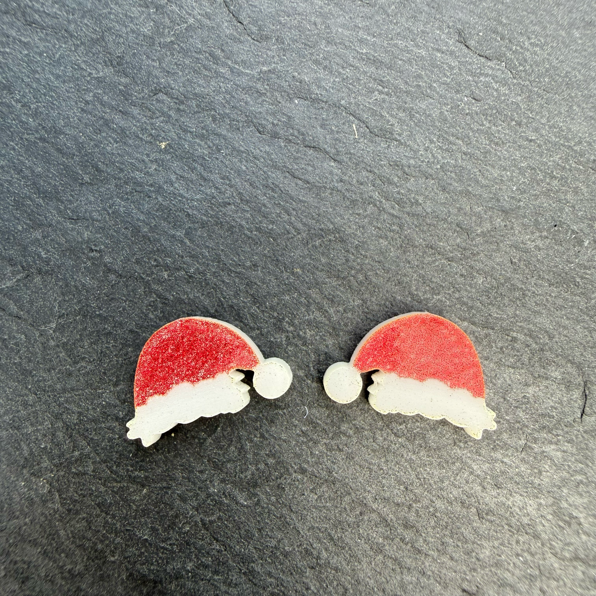 Santa Hat Acrylic Stud Earrings