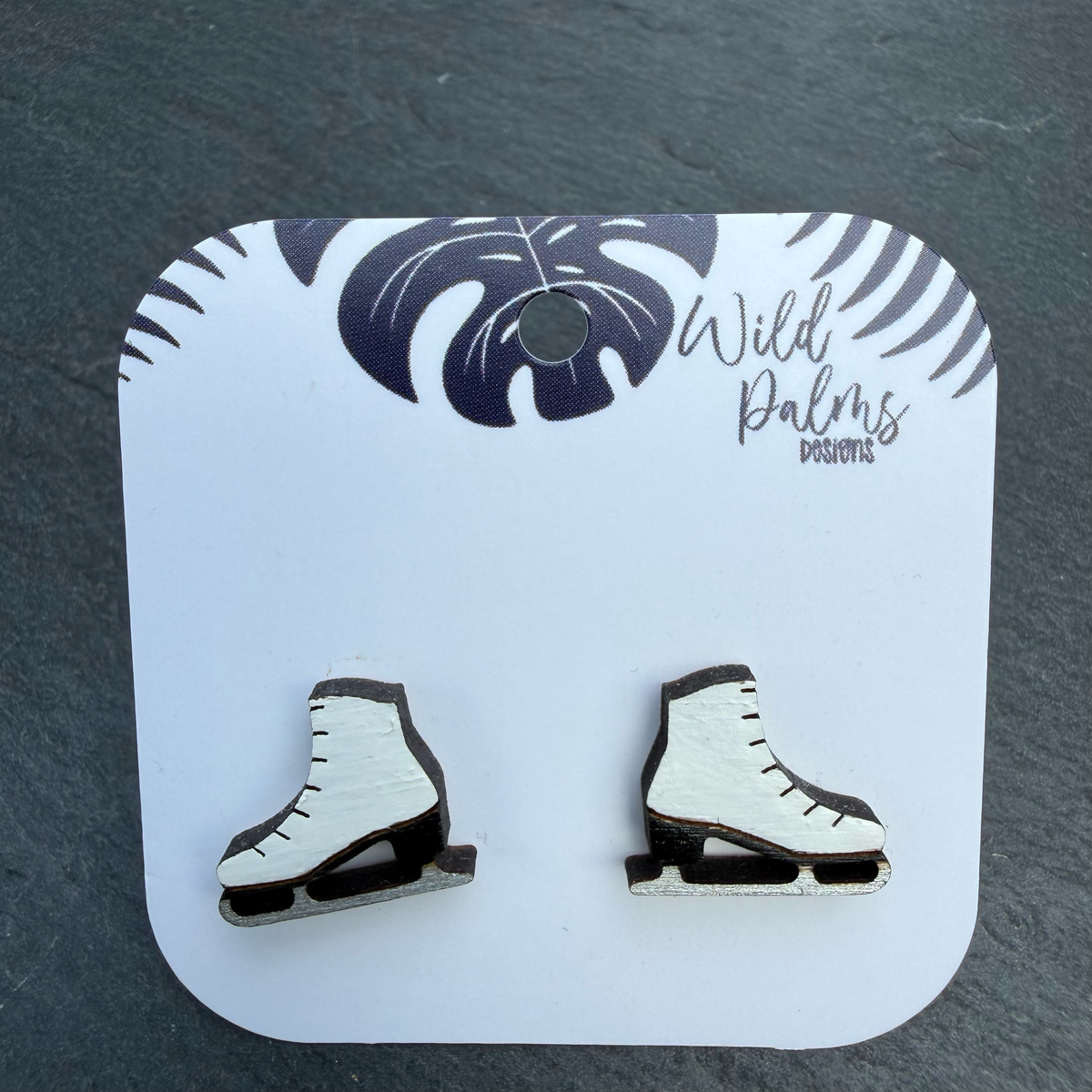 Ice Skate Stud Earrings