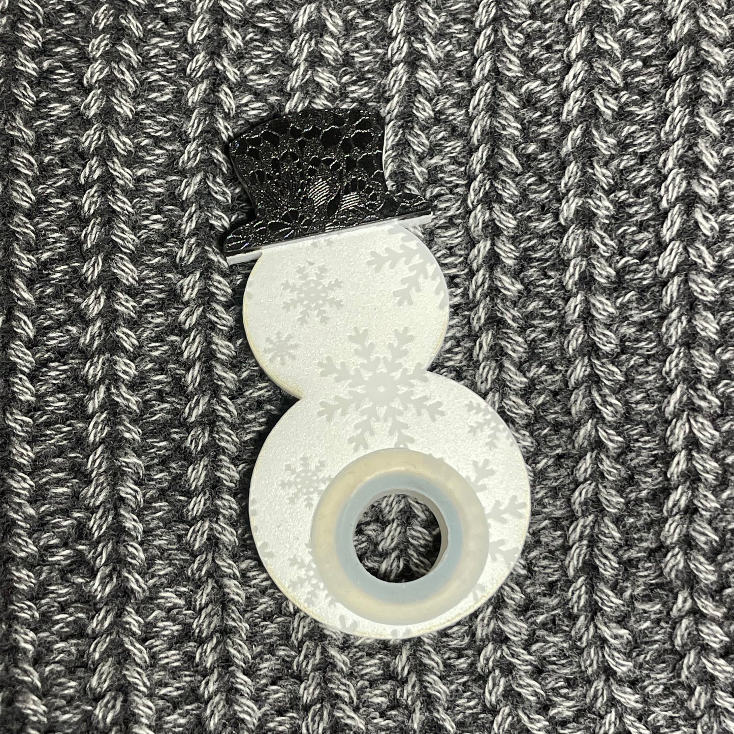 Snowman Straw Topper