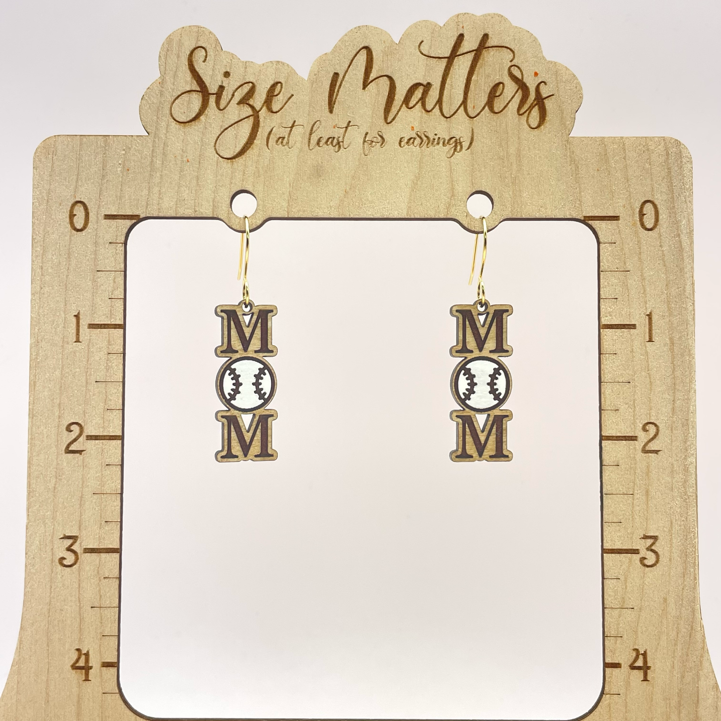 Baseball MOM Drop Dangle Earrings