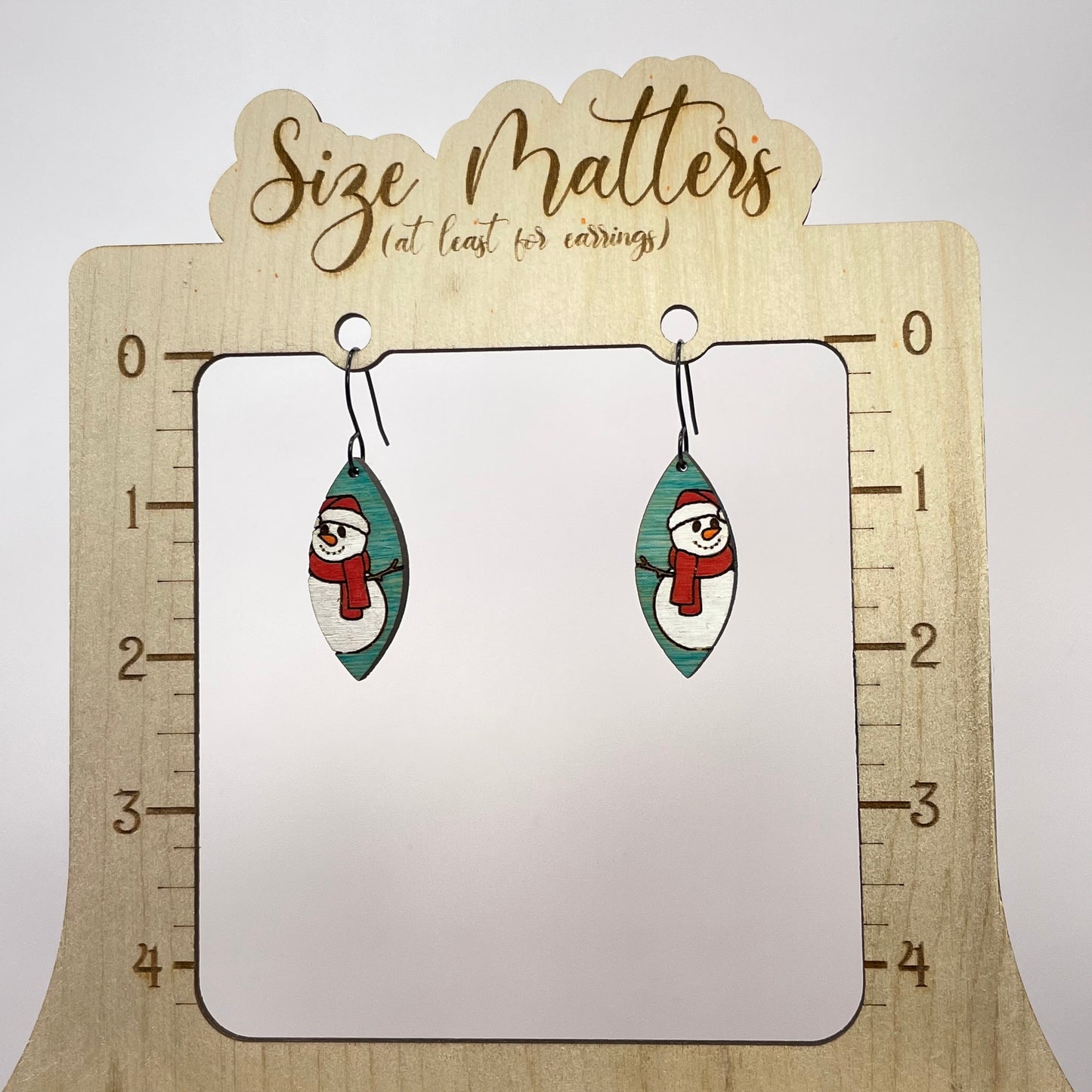 Snowman Drop Dangle Earrings