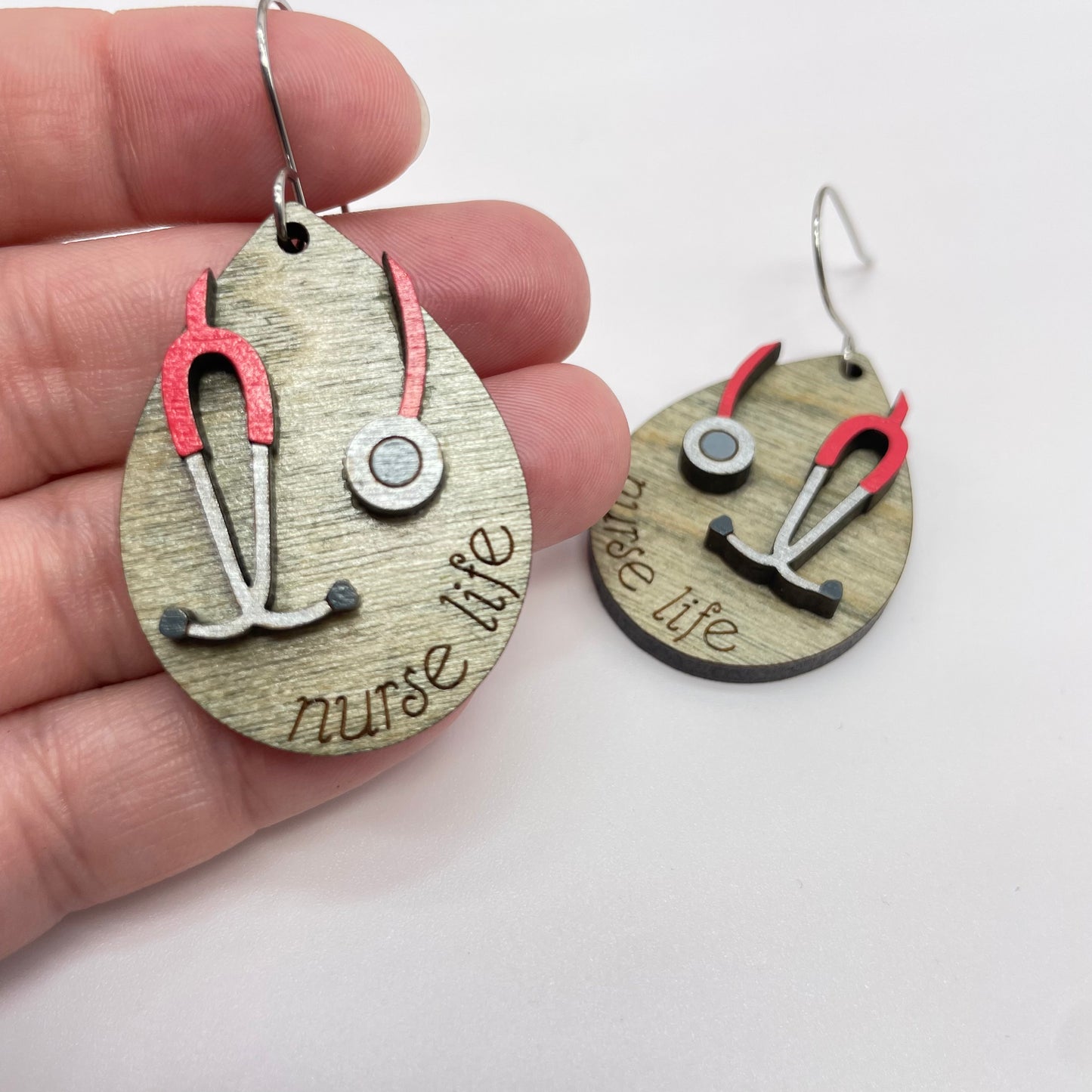 3D Nurse Life Drop Dangle Earrings