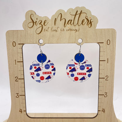 Acrylic Cheer Drop Dangle Earrings