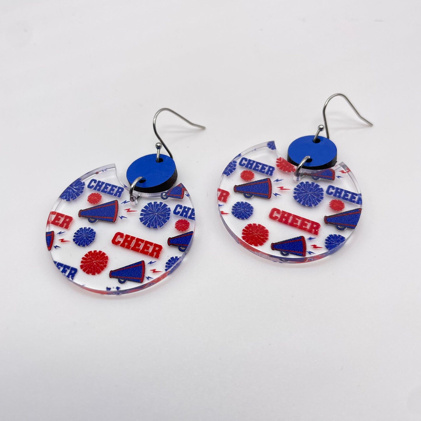 Acrylic Cheer Drop Dangle Earrings