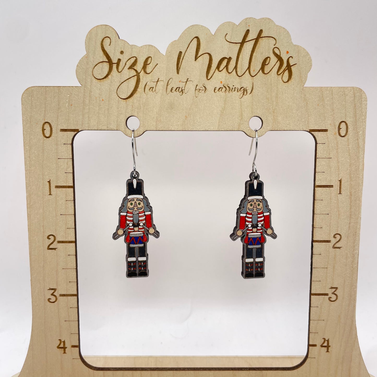Drummer Boy Nutcracker Earrings