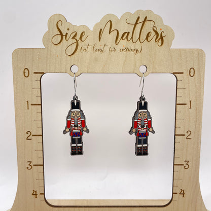 Drummer Boy Nutcracker Earrings