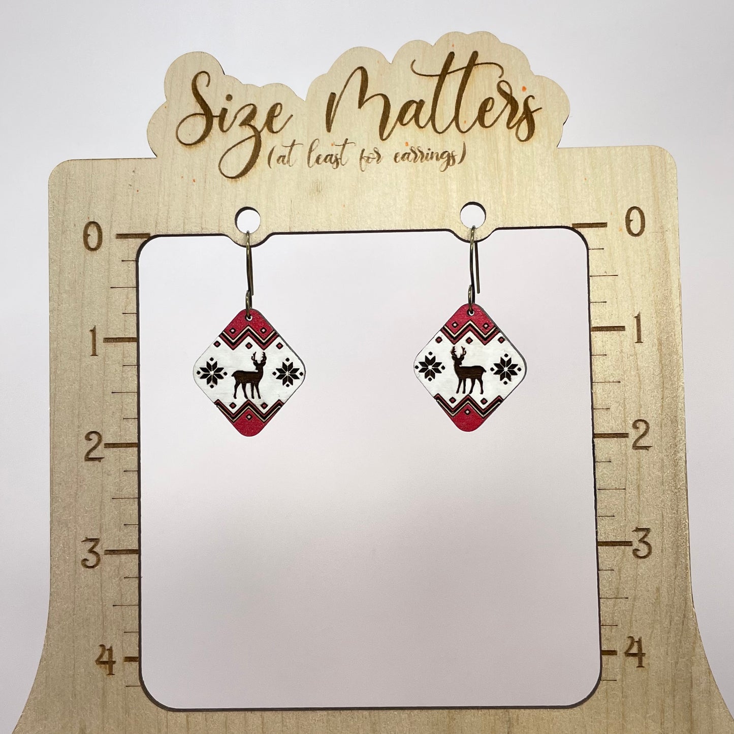 Oh Deer Sweater Drop Dangle Earrings