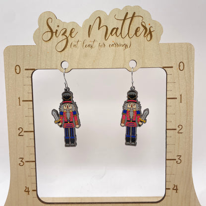 On Guard Nutcracker Drop Dangle Earrings