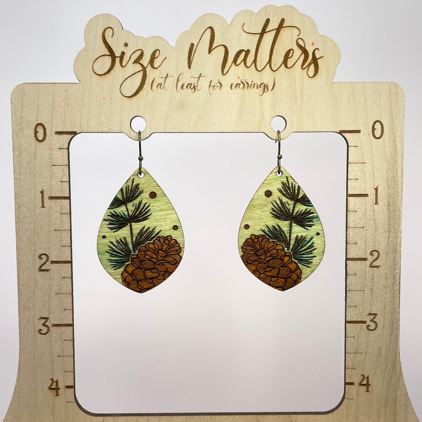 Pinecone Drop Dangle Earrings