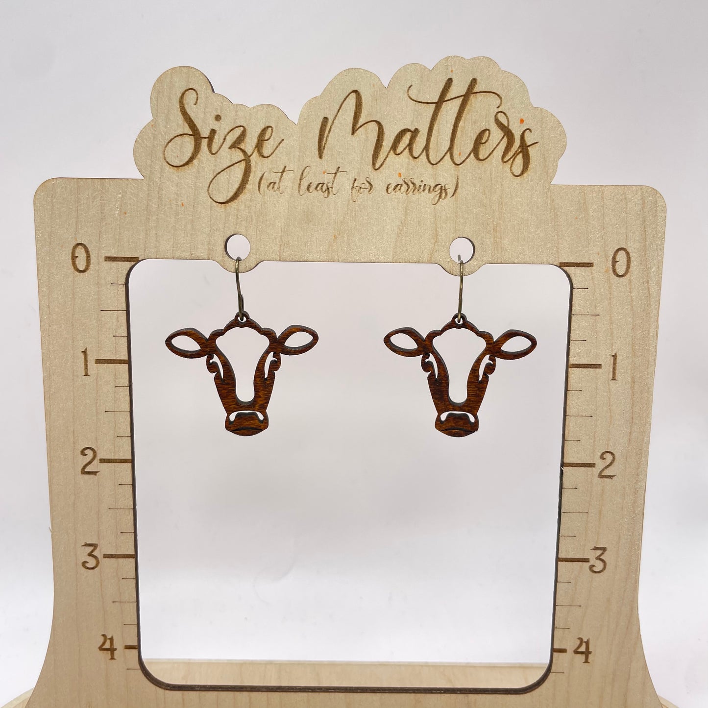 Sweet Cow Drop Dangle Earrings